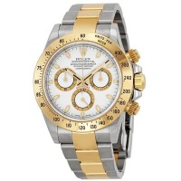 Réplica Rolex Cosmograph Daytona Cosmograph mostrador branco relógio masculino M116503-0001