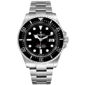 Relógio masculino Rolex Sea-Dweller com mostrador preto em aço oystersteel M126600-0002