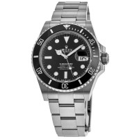 Réplica Rolex Submariner Mostrador Preto Data Oystersteel Relógio Masculino M126610LN-0001