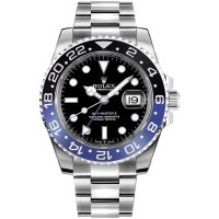 Relógio masculino Rolex GMT Master ll Batman Oyster falso M126710BLNR-0003