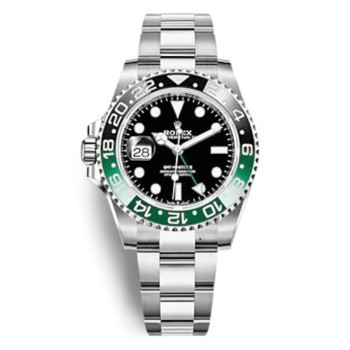 Relógio masculino Rolex GMT Master ll Sprite Lefty Oyster falso M126720VTNR-0001