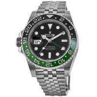 Cópia Rolex GMT Master ll Sprite Lefty Jubilee Pulseira Relógio Masculino M126720VTNR-0002