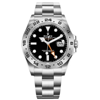 Cópia Rolex Explorer ll relógio masculino com mostrador preto M226570-0002 | 