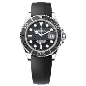 Cópia Rolex Yacht-Master 42 Falcon's Eye Dial 18kt ouro branco Oysterflex relógio masculino M226659-0004