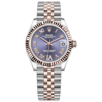 Réplica Rolex Datejust 31 Aubergine Pave Roman Dial Relógio Feminino M278271-0020