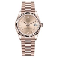 Relógio feminino Rolex Datejust 31 Everose Gold Rose Roman Dial M278275-0035 falso