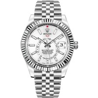 Réplica Rolex Sky-Dweller com mostrador branco relógio masculino M326934-0002 | 