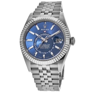 Cópia Rolex Sky-Dweller Steel Blue Dial Jubilee Band Relógio Masculino M326934-0004