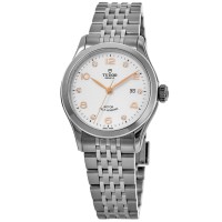 Cópia Tudor 1926 28 mm com conjunto de diamantes em aço inoxidável relógio feminino M91350-0003