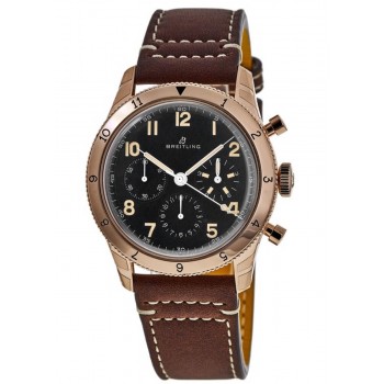 Réplica Breitling Aviator 8 AVI 1953 Edition 18kt Rose Gold Chronograph Relógio Masculino RB0920131B1X1