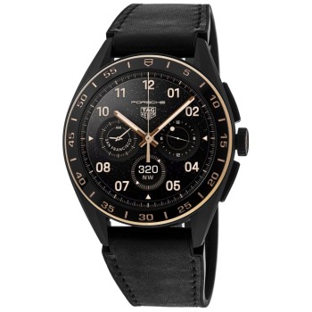 Falso Tag Heuer Connected Calibre E4 - Relógio masculino edição preta brilhante de 45 mm SBR8A83.BT6302