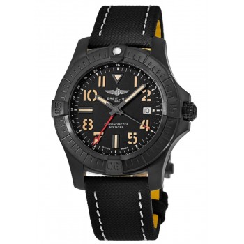 Copiar relógio masculino Breitling Avenger automático GMT 45 Night Mission V32395101B1X3