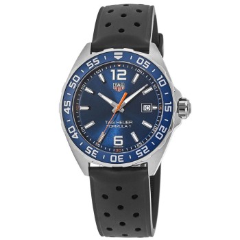 Replica Relógio Tag Heuer Fórmula 1 quartzo com mostrador azul WAZ1010.FT8024