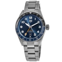 Copiar Tag Heuer Autavia COSC GMT Batman Blue Dial Steel Relógio masculino WBE511A.BA0650