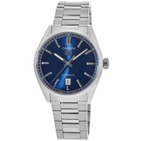 Réplica Tag Heuer Carrera Relógio Masculino de Aço com Mostrador Azul Automático WBN2112.BA0639