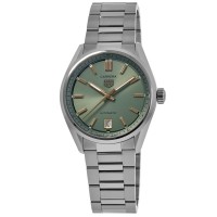 Réplica Tag Heuer Carrera Relógio feminino automático com mostrador verde em aço WBN2312.BA0001