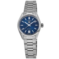 Réplica Tag Heuer Carrera Relógio feminino automático com mostrador azul em aço WBN2411.BA0621