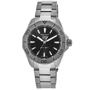 Réplica Tag Heuer Aquaracer Quartz Black Dial Steel Relógio masculino WBP1110.BA0627