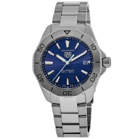 Réplica Tag Heuer Aquaracer Professional 200 Solargraph Relógio Masculino de Aço com Mostrador Azul WBP1113.BA0000