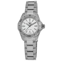 Copiar relógio feminino Tag Heuer Aquaracer quartzo prata mostrador em aço WBP1411.BA0622