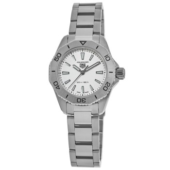 Copiar relógio feminino Tag Heuer Aquaracer quartzo prata mostrador em aço WBP1411.BA0622