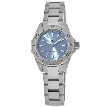 Relógio feminino falso Tag Heuer Aquaracer quartzo azul mostrador em aço WBP1415.BA0622