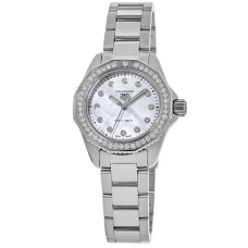 Cópia Tag Heuer Aquaracer Professional 200 30mm Relógio Feminino em Aço Diamante WBP1417.BA0622