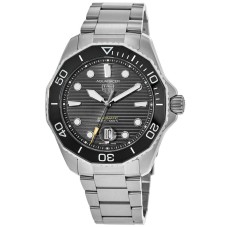 Cópia Tag Heuer Aquaracer 300M relógio masculino automático com mostrador preto em aço WBP201A.BA0632