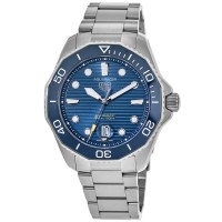 Réplica Tag Heuer Aquaracer 300M Automático Profissional Azul Dial Relógio Masculino de Aço WBP201B.BA0632