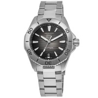 Copiar relógio masculino Tag Heuer Aquaracer Professional 200 data com mostrador preto em aço WBP2110.BA0627