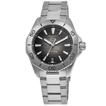 Copiar relógio masculino Tag Heuer Aquaracer Professional 200 data com mostrador preto em aço WBP2110.BA0627