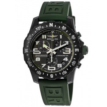 Réplica Breitling Professional Endurance Pro Preto Cronógrafo Mostrador Pulseira De Borracha Relógio Masculino X82310D31B1S1