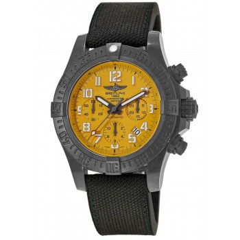 Cópia Breitling Avenger Hurricane 45 Cobra Relógio masculino com mostrador amarelo XB0180E4/I534-253S