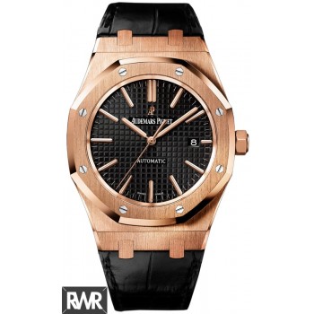 Réplica Audemars Piguet Royal Oak Auto-enrolamento 41 mm Rosa Ouro 15400OR.OO.D002CR.01