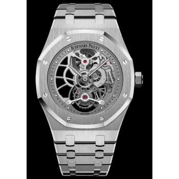 Réplica Audemars Piguet Royal Oak Tourbillon Aço Inoxidável Aberto Extrafino 26518ST.OO.1220ST.01