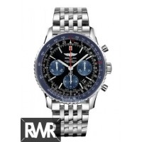 Réplica do relógio Breitling Navitimer 01 Limited Edicao Azul Aco Inoxidável Masculino AB012116 / BE09