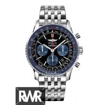 Réplica do relógio Breitling Navitimer 01 Limited Edicao Azul Aco Inoxidável Masculino AB012116 / BE09