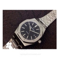 Réplica relogio Audemars Piguet Royal Oak 15400 Aco Inoxidável Marcador Preto Aco Inoxidável Bracelet