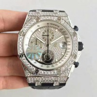 Réplica relogio Audemars Piguet Royal Oak Offshore 26067BC.ZZ.D002CR.01 Steel Diamantes Diamond Dial