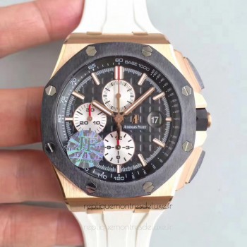 Réplica Audemars Piguet Royal Oak Offshore 26401RO.OO.A002CA.01 Ouro Rosa Marcador Preto 