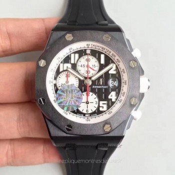 Réplica relogio Audemars Piguet Royal Oak Offshore Marcus Edition 26299SN/D010CA.01 Preto Ceramic Marcador Preto