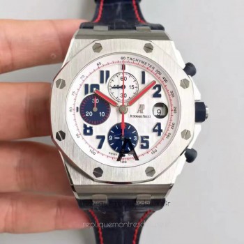 Réplica relogio Audemars Piguet Royal Oak Offshore Tour Auto 2012 26208ST.00.D305CR.01 Aco Inoxidável Marcador Preto