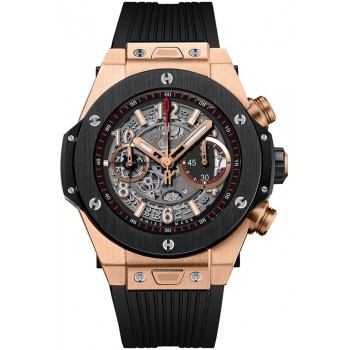 Réplica Hublot Big Bang Unico King Gold Cerâmica 411.OM.1180.RX