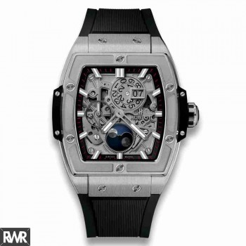 Réplica relogio Hublot Spirit Of Big Bang Moonphase Titanium