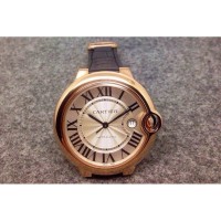 Réplica Cartier Ballon Bleu 36MM Ouro Rosa Marcador de Champanhe