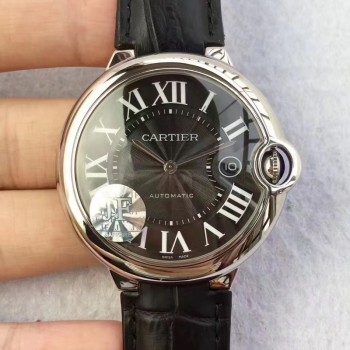 Réplica Cartier Ballon Bleu 42MM WSBB0003 aco inoxidável Marcador Preto