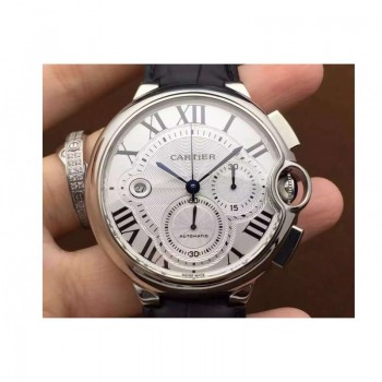 Réplica Cartier Ballon Bleu Chronograph aco inoxidável Marcas Brancas