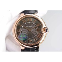 Réplica Cartier Ballon Bleu Ouro Rosa Castanho Dial