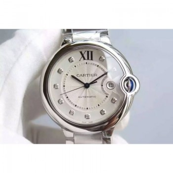 Réplica Cartier Ballon Bleu aco inoxidável Marcas Brancas aco inoxidável Bracelet