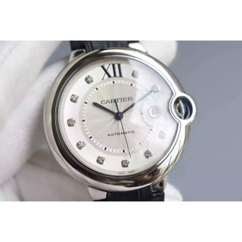 Réplica Cartier Ballon Bleu aco inoxidável Marcas Brancas diamond